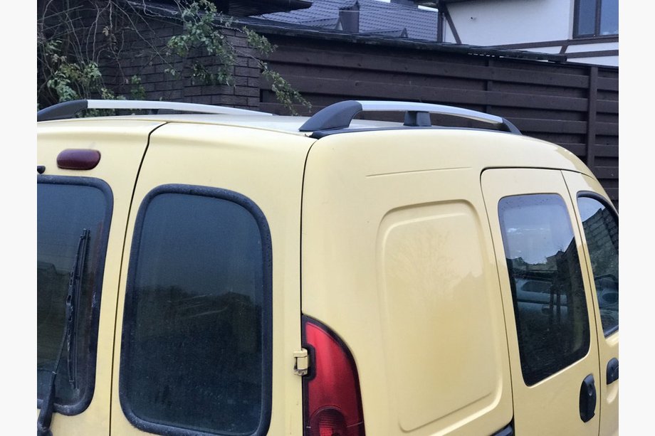Renault Kangoo 1998–2008 Kromade takrails Standardbas, plastfötter Image