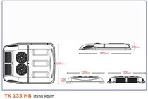 Volkswagen T5 Multivan 2003–2010 Takmonterad luftkonditionering 13,5 kW (monoblock) foto 3