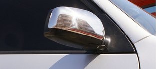 Chery Tiggo 1 2005–2016 Kromade backspegelskal (2 st) Carmos - turkiskt stål foto 2