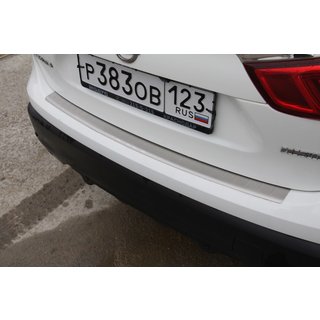Bakre stötfångarskydd OmsaLine (2014-2017, rostfritt stål) Nissan Qashqai 2014–2021 foto 3