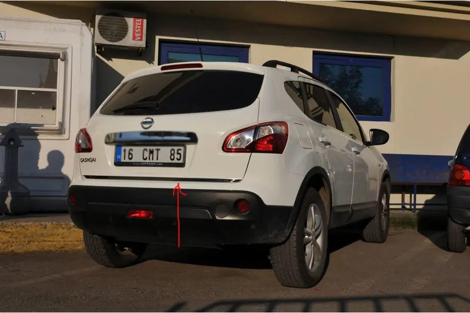 Nissan Qashqai 2007–2010 Bagagekantlist i rostfritt stål Foto 2