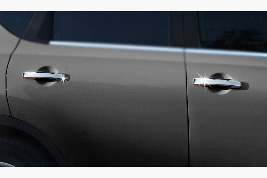 Nissan Qashqai 2007–2010 Dörrhandtagskåpor (4 st, rostfritt stål) Utan chip, Carmos – turkiskt stål Foto 3