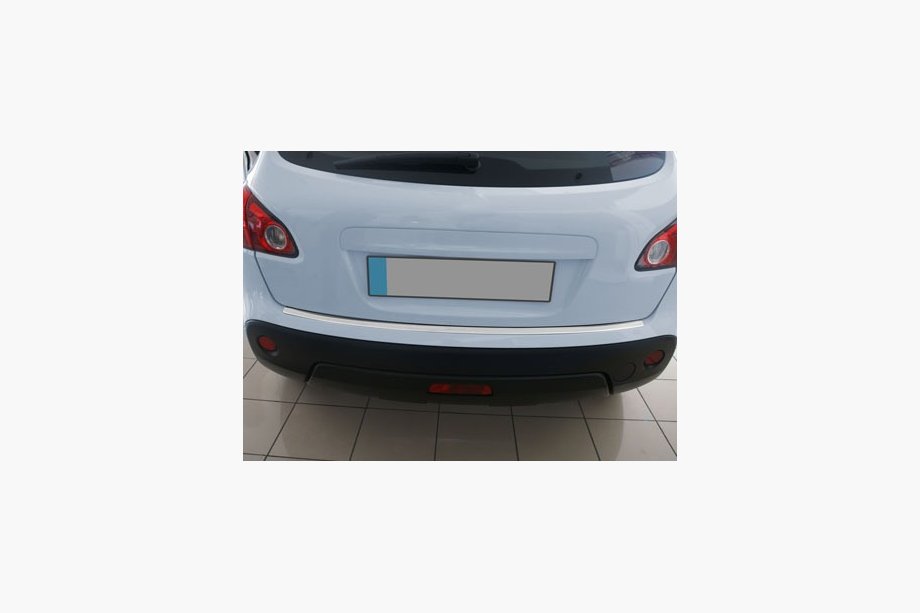 Nissan Qashqai 2007–2010 Bakre stötfångarskydd OmsaLine (rostfritt) Blank, standardbas Image