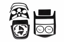 Chevrolet Aveo T300 2011–2020 Instrumentpanelskydd Pianolack svart foto 1