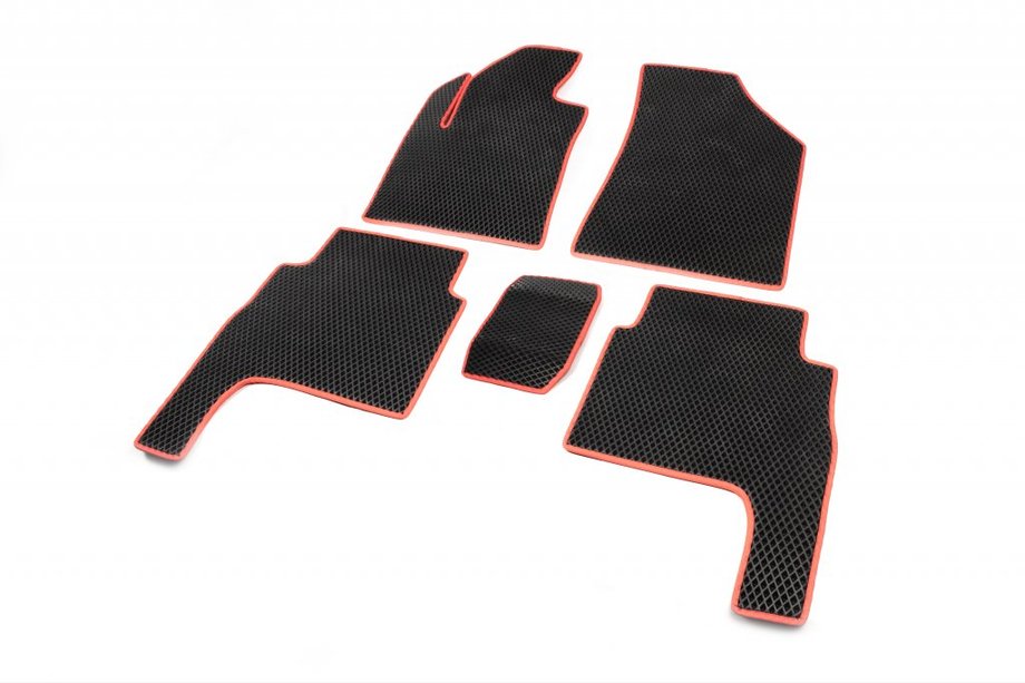 Hyundai Santa Fe 2 2006–2012 EVA bilmattor (svarta) 2010–2012 Image