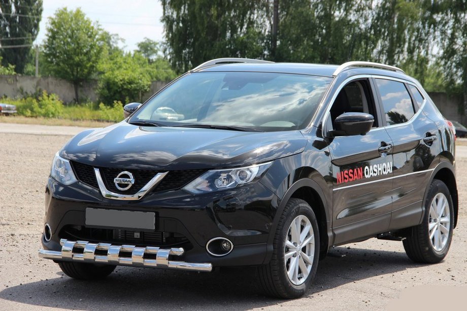 Nissan Qashqai 2014–2021 Främre frontbåge ST015 (rostfritt) Image