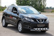 Nissan Qashqai 2014–2021 Främre frontbåge ST015 (rostfritt) foto 3