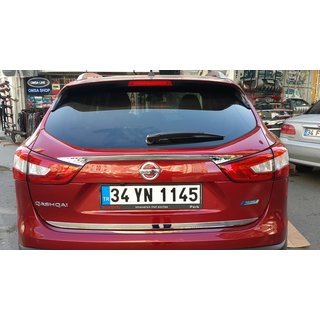 Kromlist till baklucka (rostfritt stål) Nissan Qashqai 2014–2021 foto 4