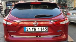Nissan Qashqai 2014–2021 Kromlist till baklucka (rostfritt stål) OmsaLine – italienskt rostfritt stål foto 4