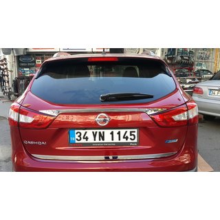 Dekorlist ovanför registreringsskylten (rostfritt stål) Nissan Qashqai 2014–2021 foto 4
