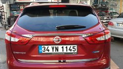 Nissan Qashqai 2014–2021 Dekorlist ovanför registreringsskylten (rostfritt stål) Carmos - turkiskt stål foto 4