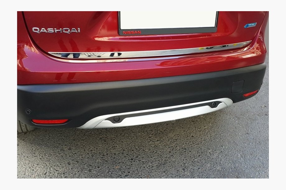 Nissan Qashqai 2014–2021 Kromlist till baklucka (rostfritt stål) OmsaLine – italienskt rostfritt stål Image