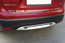 Nissan Qashqai 2014–2021 Kromlist till baklucka (rostfritt stål) OmsaLine – italienskt rostfritt stål foto 1
