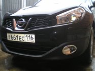 Nissan Qashqai 2007–2010 Dimljusramar med fördjupning (2 st, plast) foto 2