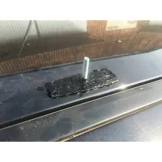 Takrails krom (2 st, aluminium) foto 2