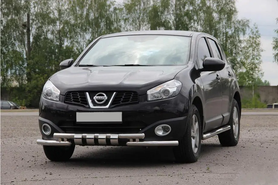 Nissan Qashqai 2010–2014 Främre skyddsbåge ST009-15 (rostfritt stål) Image