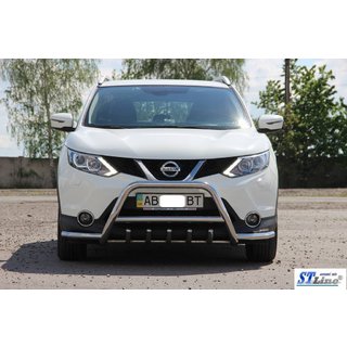 Frontbåge WT003-Plus (rostfritt stål) Nissan Qashqai 2014–2021 foto 2