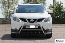 Nissan Qashqai 2014–2021 Frontbåge WT003-Plus (rostfritt stål) foto 2