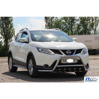 Frontbåge WT003-Plus (rostfritt stål) Nissan Qashqai 2014–2021 foto 3