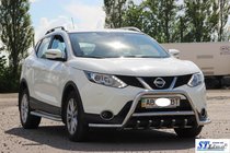 Nissan Qashqai 2014–2021 Frontbåge WT003-Plus (rostfritt stål) foto 3