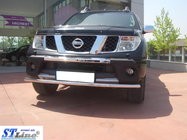 Nissan Pathfinder R51 2005–2014 Främre frontbåge ST008-1 (rostfri) foto 3