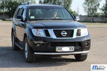 Nissan Pathfinder R51 2005–2014 Främre frontbåge ST008-1 (rostfri) foto 7