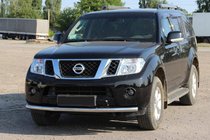 Nissan Pathfinder R51 2005–2014 Främre frontbåge ST008-1 (rostfri) foto 1