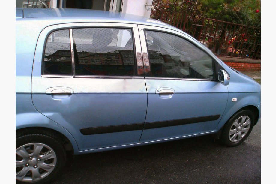 Hyundai Getz 2002– Stolplister (rostfritt stål) Image
