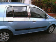 Hyundai Getz 2002– Stolplister (rostfritt stål) foto 1