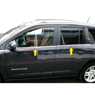 Nedre fönsterlist (rostfritt stål) Jeep Compass 2006–2016 foto 1