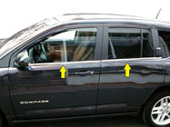 Jeep Compass 2006–2016 Nedre fönsterlist (rostfritt stål) foto 1