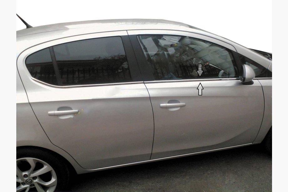 Opel Corsa E 2015–2019 Fönsterlister (6 st, rostfritt stål) Image