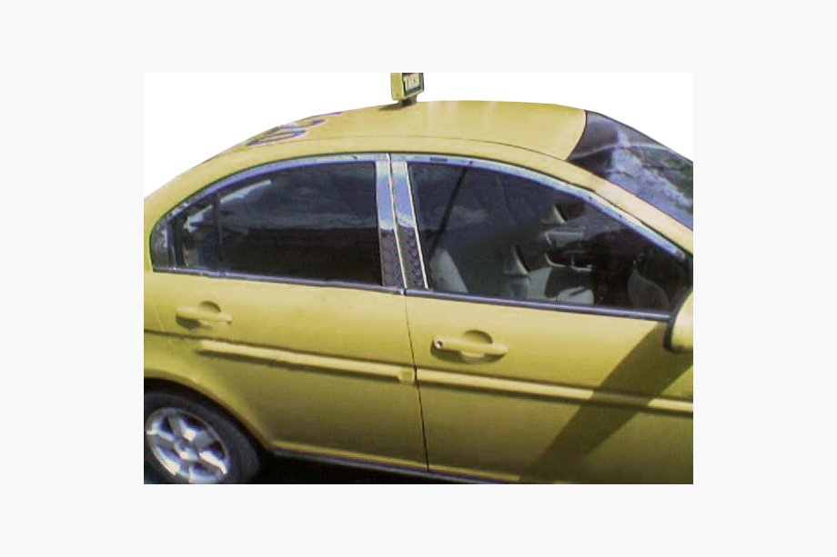 Hyundai Accent 2006–2010 Dörrstolpslist (rostfritt stål) Image