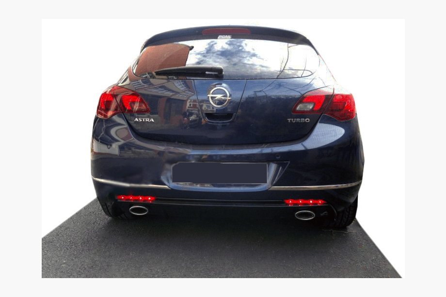 Opel Astra J 2009–2015 Skyddslist för bakre stötfångarens kant (rostfritt stål) Image