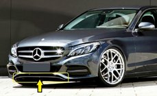 Mercedes C-class W205 2014–2021 Stötfångarskydd (rostfritt stål) foto 1