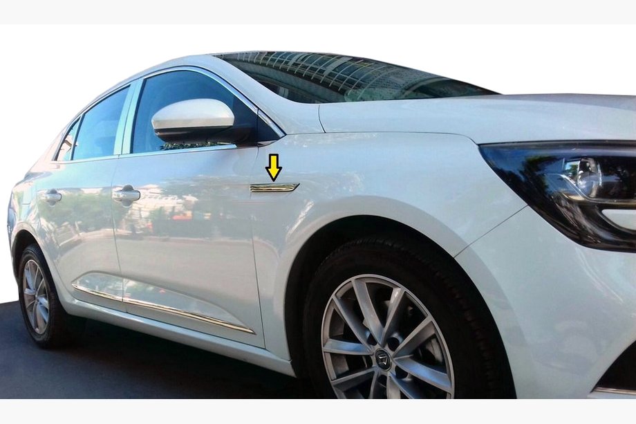 Renault Megane IV 2016–2025 Skärmbreddare 2016-2020 (rostfritt) Image