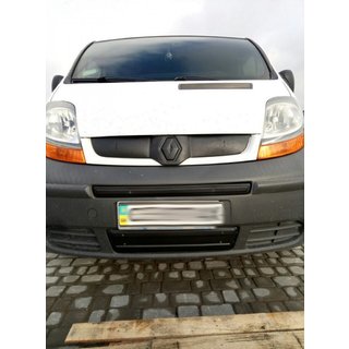 Vintertäckning, mittdel till grill (ovanför registreringsskylten) Renault Trafic 2001–2015 foto 3