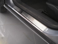 Opel Astra H 2004–2013 Instegslister Nataniko (4 st, rostfritt stål) Standard – Lohmann monteringstejp, 0,5 mm foto 1