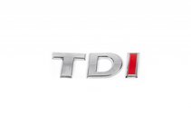 Volkswagen Golf 6 2008–2014 TDI-emblem (kursiv) Helkrom foto 1
