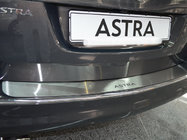 Opel Astra J 2009–2015 Natanika lastskydd för bakre stötfångare (rostfritt stål) Halvkombi, 2009-2015 foto 1