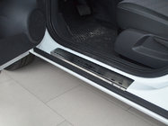 Opel Corsa C 2000–2006 Natanika Premium instegsskydd (4 st, rostfritt stål) foto 1