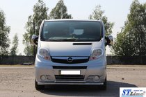 Opel Vivaro 2001–2015 Främre frontbåge ST014 (rostfritt) foto 2