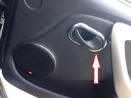 Renault Duster 2008–2017 Carmos kåpor för invändiga dörrhandtag (4 st, rostfritt stål) foto 2