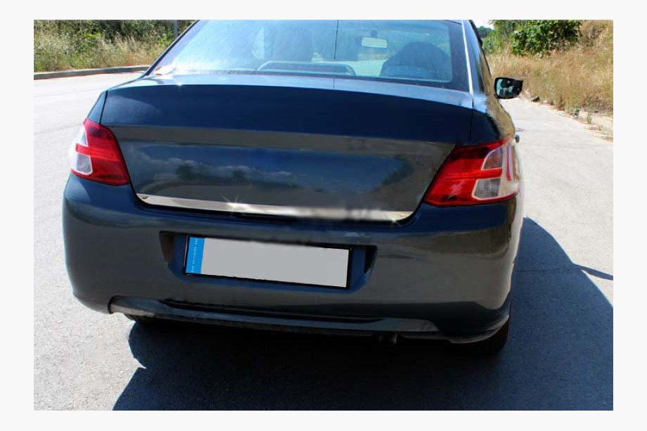 Peugeot 301 2012– Kantlister för bakluckekant (rostfritt stål) Carmos - turkiskt stål Image