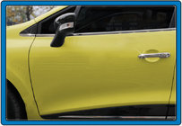 Renault Clio IV 2012–2019 Dörrhandtagskåpor HB (4 st, rostfritt stål) Carmos - turkiskt stål foto 2