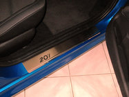 Peugeot 207 2006–2014 Instegslister Nataniko (4 st, rostfritt stål) foto 1