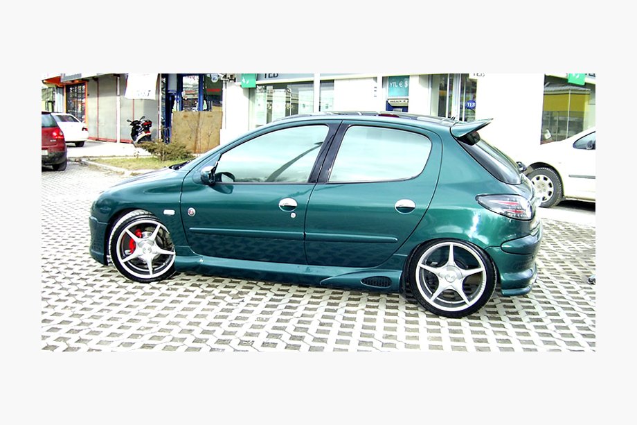 Peugeot 206 1998–2024 Sidokjolar (för lackering) Image