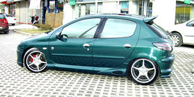 Peugeot 206 1998–2024 Sidokjolar (för lackering) foto 1