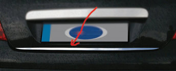 BMW 5-serie E39 1996–2003 Kromlist till baklucka (rostfritt stål) foto 1