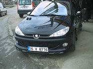 Peugeot 206 1998–2024 Främre nedre läppspoiler (för lackering) foto 2